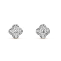 [Solara Jewelry]CLOVER MINI DIAMANT OHRSTECKER