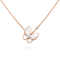 [Solara Jewelry]BUTTERFLY MOP DIAMOND NECKLACE