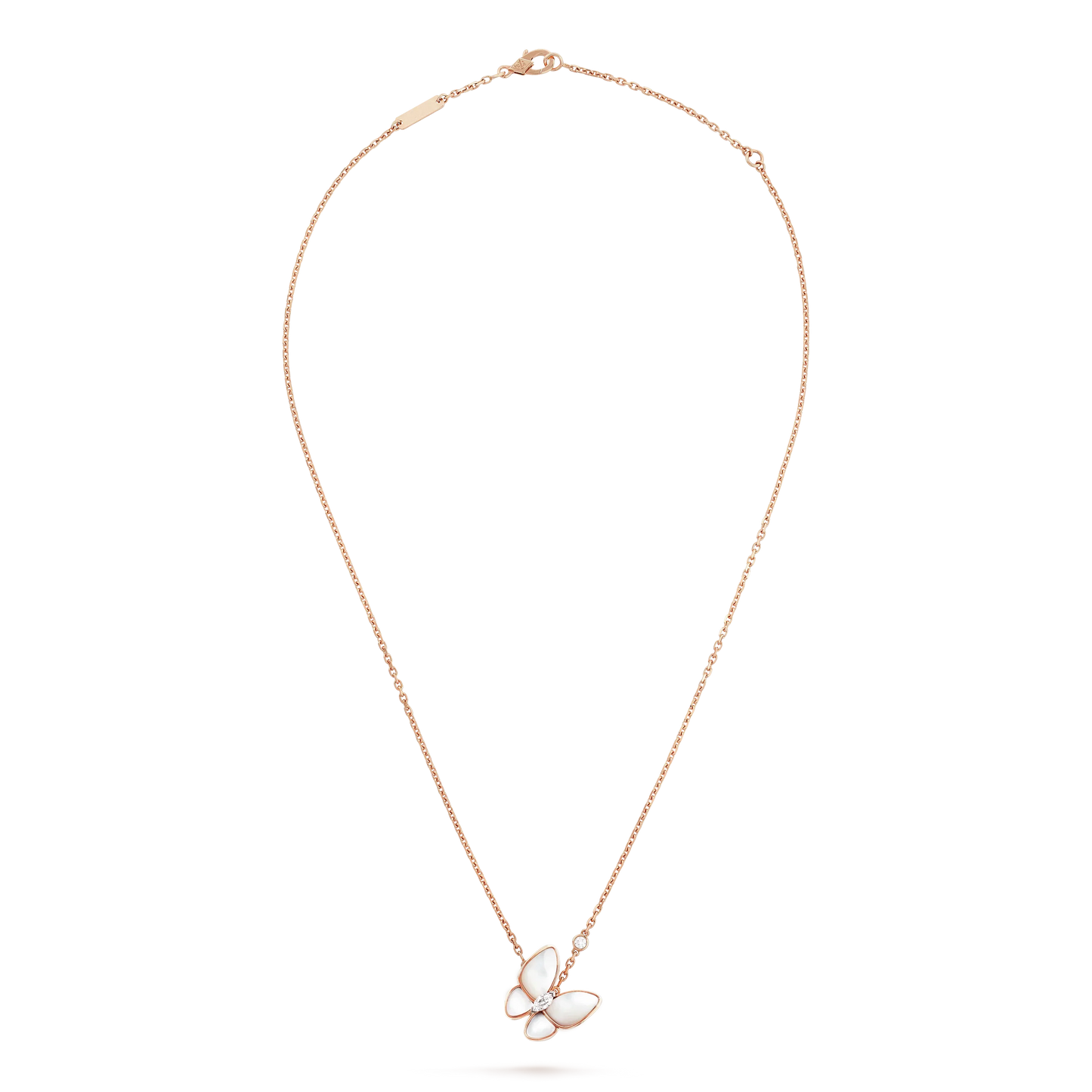 [Solara Jewelry]BUTTERFLY MOP DIAMOND NECKLACE