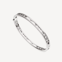 [Solara Jewelry]ZERO 1 SPIRAL LOGO SILVER BRACELET