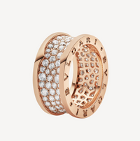 [Solara Jewelry]ZERO 1 WITH PAVED DIAMONDS ON THE SPIRAL RING