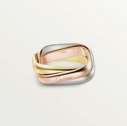 [Solara Jewelry]TRINITY RING GOLD PINK GOLD SILVER