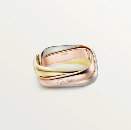 [Solara Jewelry]TRINITY RING GOLD PINK GOLD SILVER