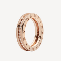 [Solara Jewelry]ZERO 1 ONE-BAND PAVED DIAMONDS ON THE SPIRAL RING
