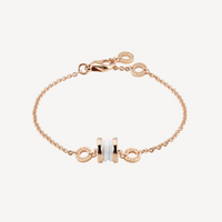 [Solara Jewelry]ZERO 1 SOFT PINK GOLD AND WHITE CERAMIC BRACELET