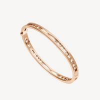[Solara Jewelry]ZERO 1 SPIRAL LOGO PINK GOLD BRACELET