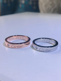 [Solara Jewelry]C PLATIN-RING MIT 1 DIAMANT