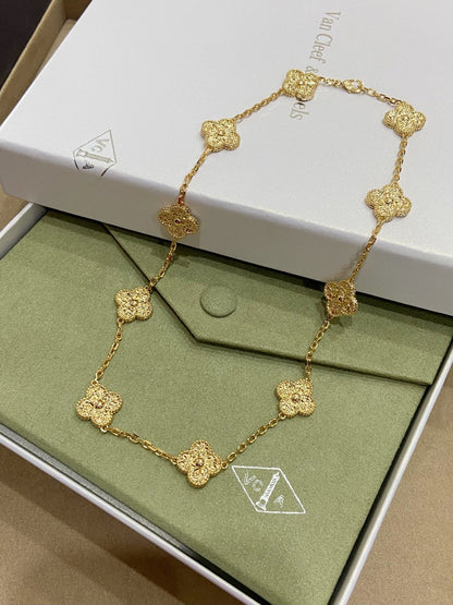 [Solara Jewelry]CLOVERS THE 10-MOTIFS NECKLACE