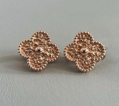 [Solara Jewelry]CLOVER MEDIUM 1 MOTIFS LAVA EARRINGS