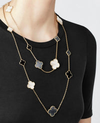[Solara Jewelry]KLEE 16 MOTIV WEISSE HALSKETTE