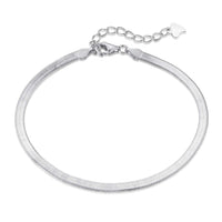 [Solara Jewelry]Flat Snake Bone Chain Blade Necklace