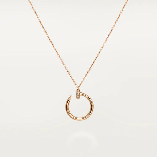 [Solara Jewelry]JUSTE NECKLACE PINK GOLD