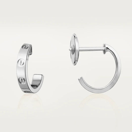 [Solara Jewelry]LOVE EARRINGS 2.65MM SILVER
