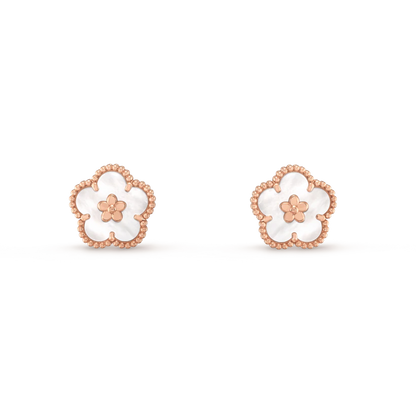 [Solara Jewelry]LUCKY WHITE MOP EARRINGS