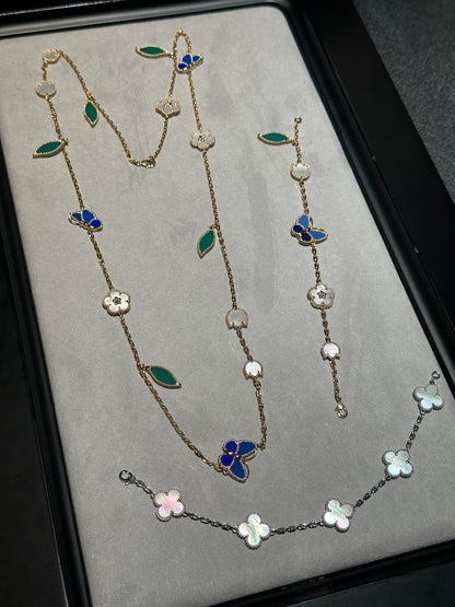 [Solara Jewelry] 26 NEW CLOVER 15 MOTIFS LUCKY NECKLACE