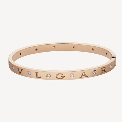 [Solara Jewelry]ZERO 1 PINK GOLD 12 DIAMONDS BRACELET