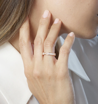 [Solara Jewelry]ALLIANCE LIENS VIDENCE PAVED DIAMOND 4MM RING
