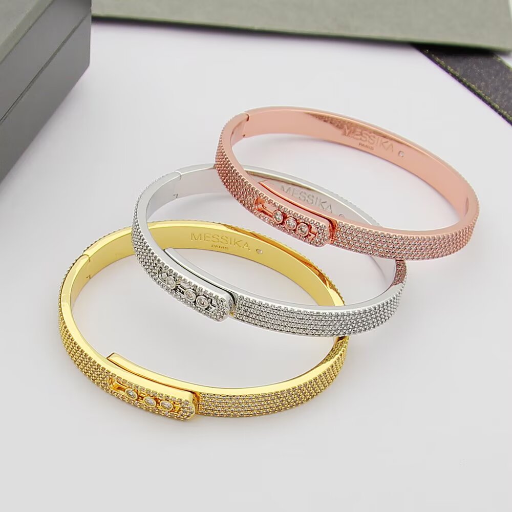 [Solara jewelry]Move Noa Full Pavé Diamond Bangle Bracelet