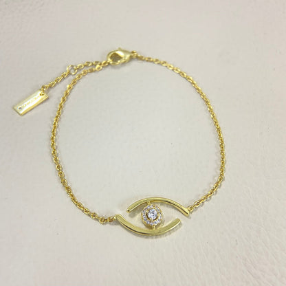 [Solara jewelry]Lucky Eye Pave-Set Diamond Bracelet