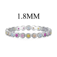 [Solara Jewelry]Unique Scintillating Round Cut Daily Ring