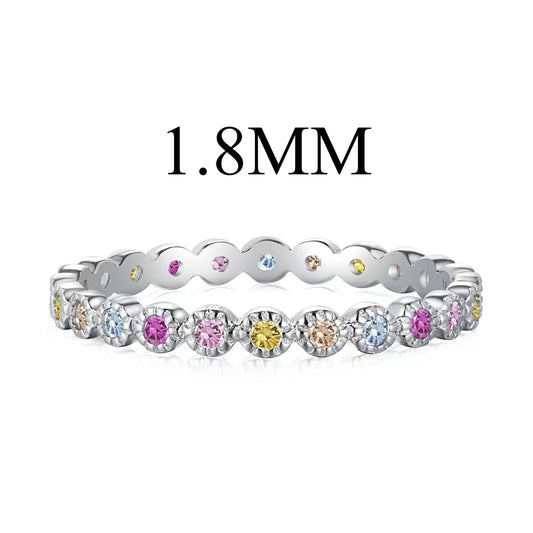 [Solara Jewelry]Unique Scintillating Round Cut Daily Ring