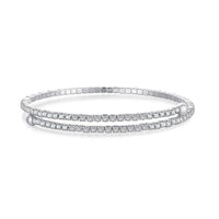 [Solara Jewelry]Reihen-Diamant-Rundes-Mode-Armband