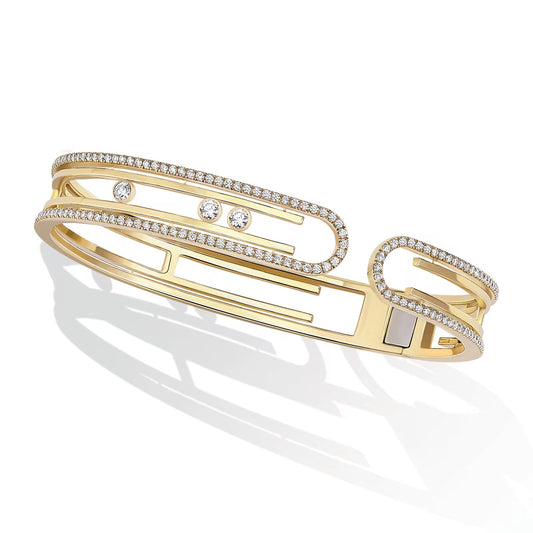 [Solara jewelry]MOVE 10TH PAVED DIAMOND BRACELET