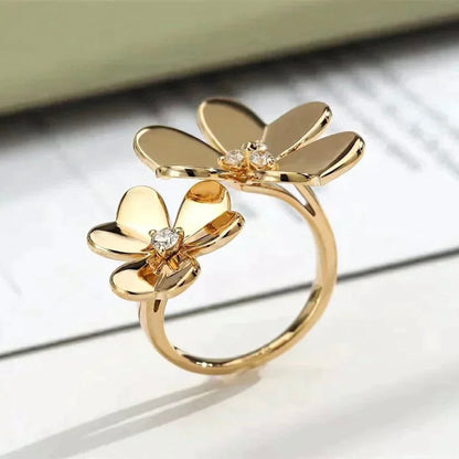 [Solara Jewelry]CLOVER COMOS GOLD DIAMOND RING
