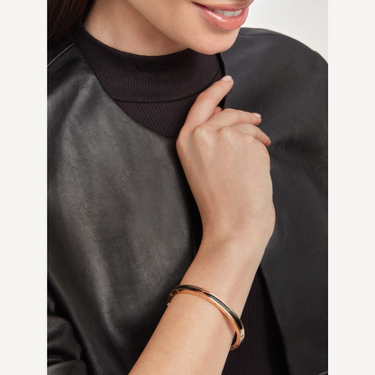 [Solara Jewelry]ZERO 1 PINK GOLD WITH BLACK CERAMIC BRACELET