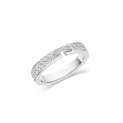 [Solara Jewelry]ALLIANCE LIENS VIDENCE PAVED DIAMOND 4MM RING