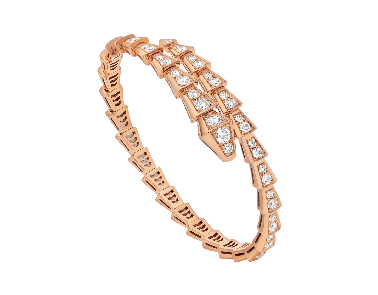 [Solara Jewelry]SERPENTI BRACELET 6.8MM PINK GOLD DIAMOND