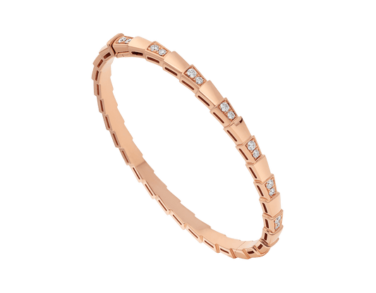 [Solara Jewelry]SERPENTI SMALL BRACELET PINK GOLD DIAMOND