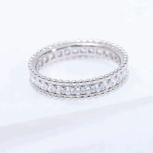 [Solara Jewelry]PERLEE DIAMOND SILVER RING
