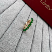 [Solara jewelry]Colored Stone Pave Band Ring image 7