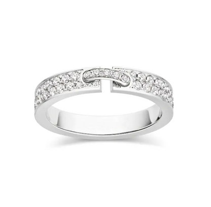 [Solara Jewelry]ALLIANCE LIENS VIDENCE PAVED DIAMOND 4MM RING