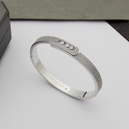 [Solara jewelry]Move Noa Full Pavé Diamond Bangle Bracelet