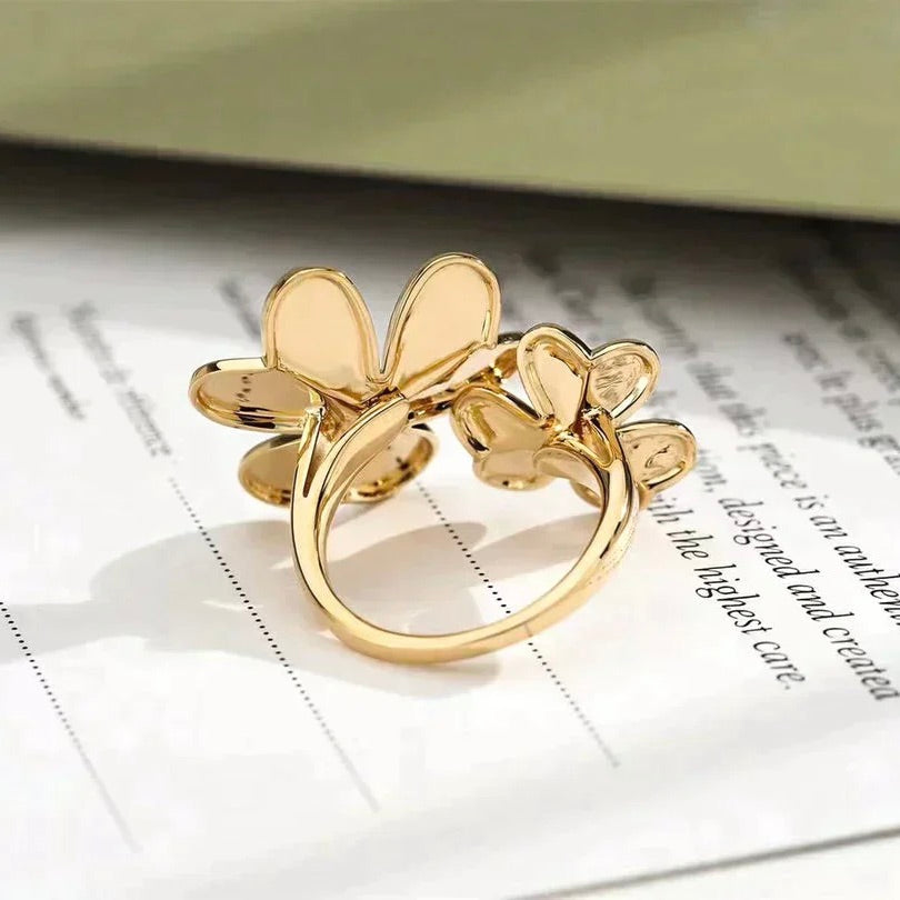 [Solara Jewelry]CLOVER COMOS GOLD DIAMOND RING