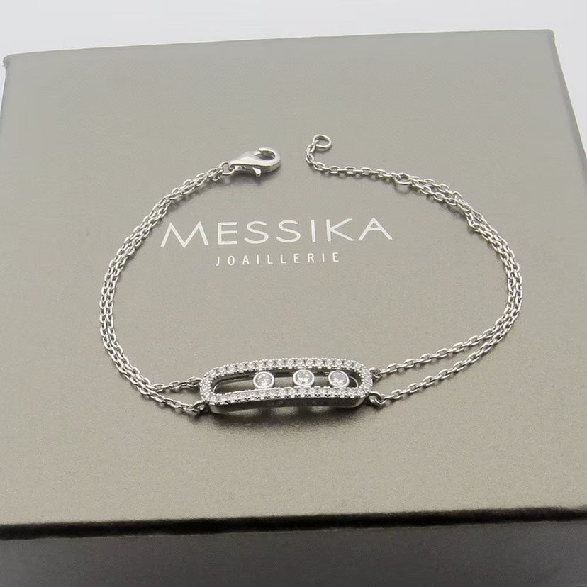 [Solara jewelry] Move Classique pavé bracelet