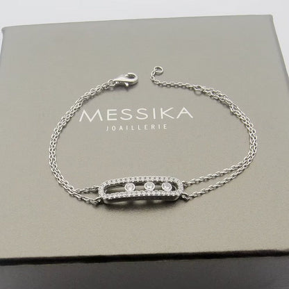 [Solara jewelry] Move Classique pavé bracelet
