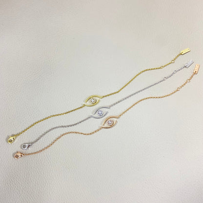 [Solara jewelry]Lucky Eye Pave-Set Diamond Bracelet