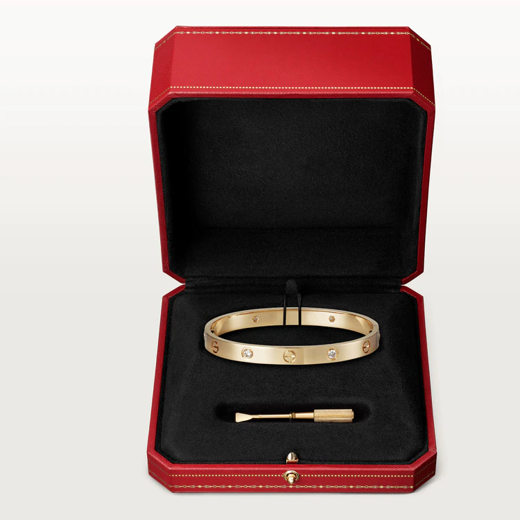 [Solara Jewelry]LOVE BRACELET 6.1MM 4 DIAMONDS