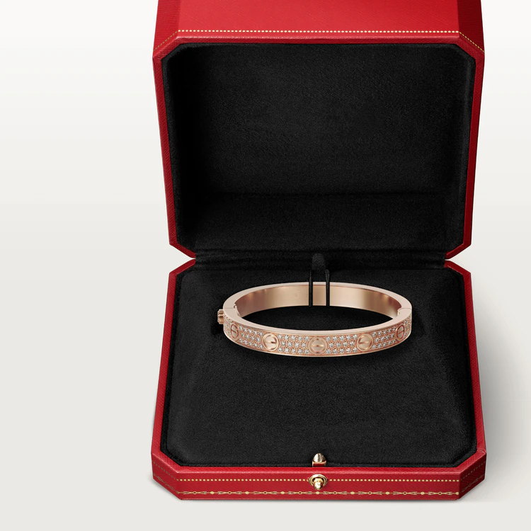 [Solara Jewelry]LOVE BRACELET 6.1MM DIAMOND-PAVED