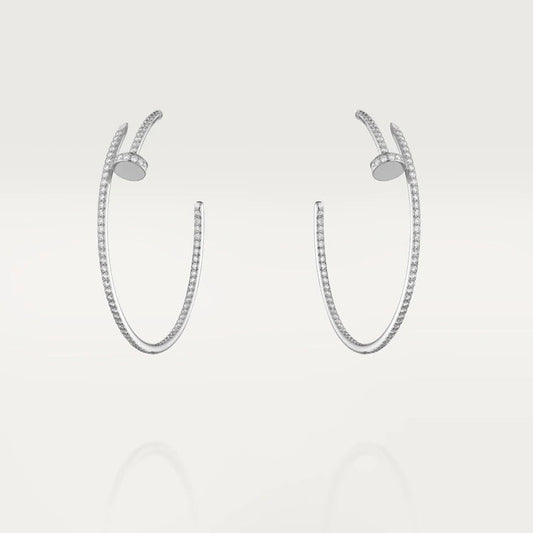 [Solara Jewelry]JUSTE EARRINGS FULL DIAMONDS 1.8MM