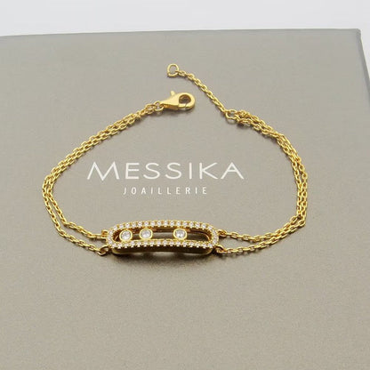 [Solara jewelry] Move Classique pavé bracelet