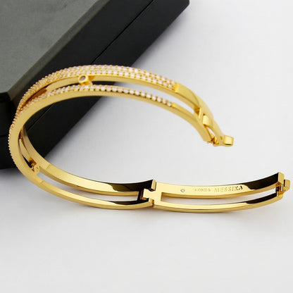 [Solara jewelry]Move Romane pavé bangle