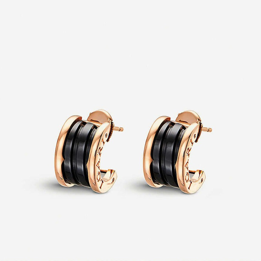 [Solara Jewelry]ZERO 1 PINK GOLD CERAMIC EARRINGS