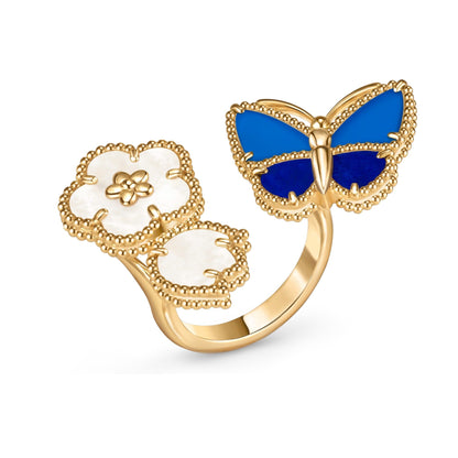 [Solara jewelry]LUCKY SPRING BUTTERFLY OPEN-FACE RINGS