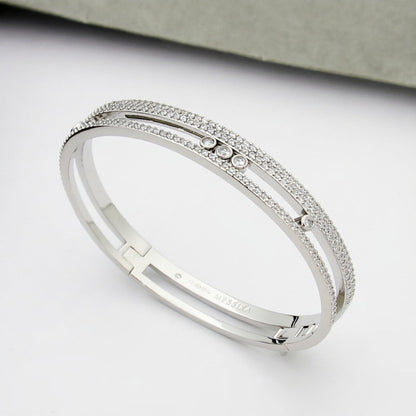 [Solara jewelry]Move Romane pavé bangle