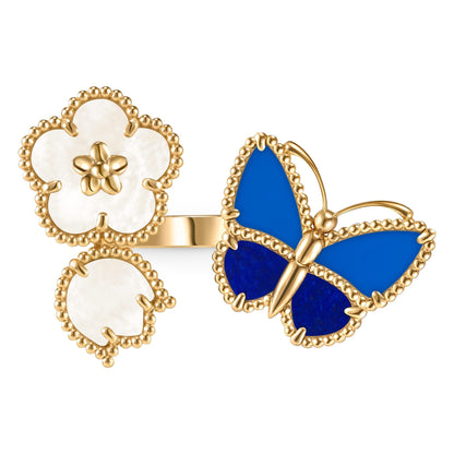 [Solara jewelry]LUCKY SPRING BUTTERFLY OPEN-FACE RINGS