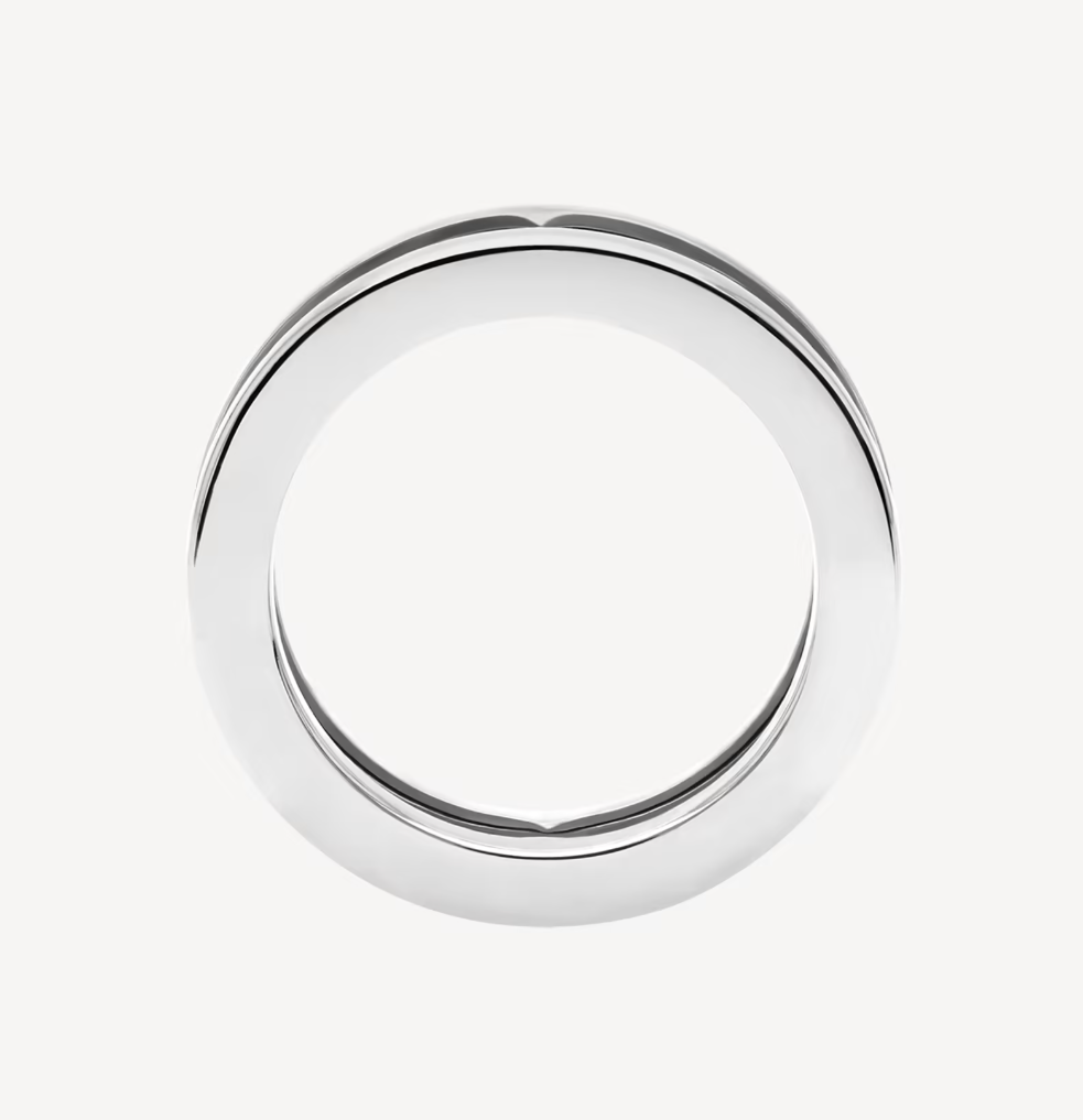 [Solara Jewelry]ZERO 1 ONE-BAND WITH OPENWORK LOGO SPIRAL RING